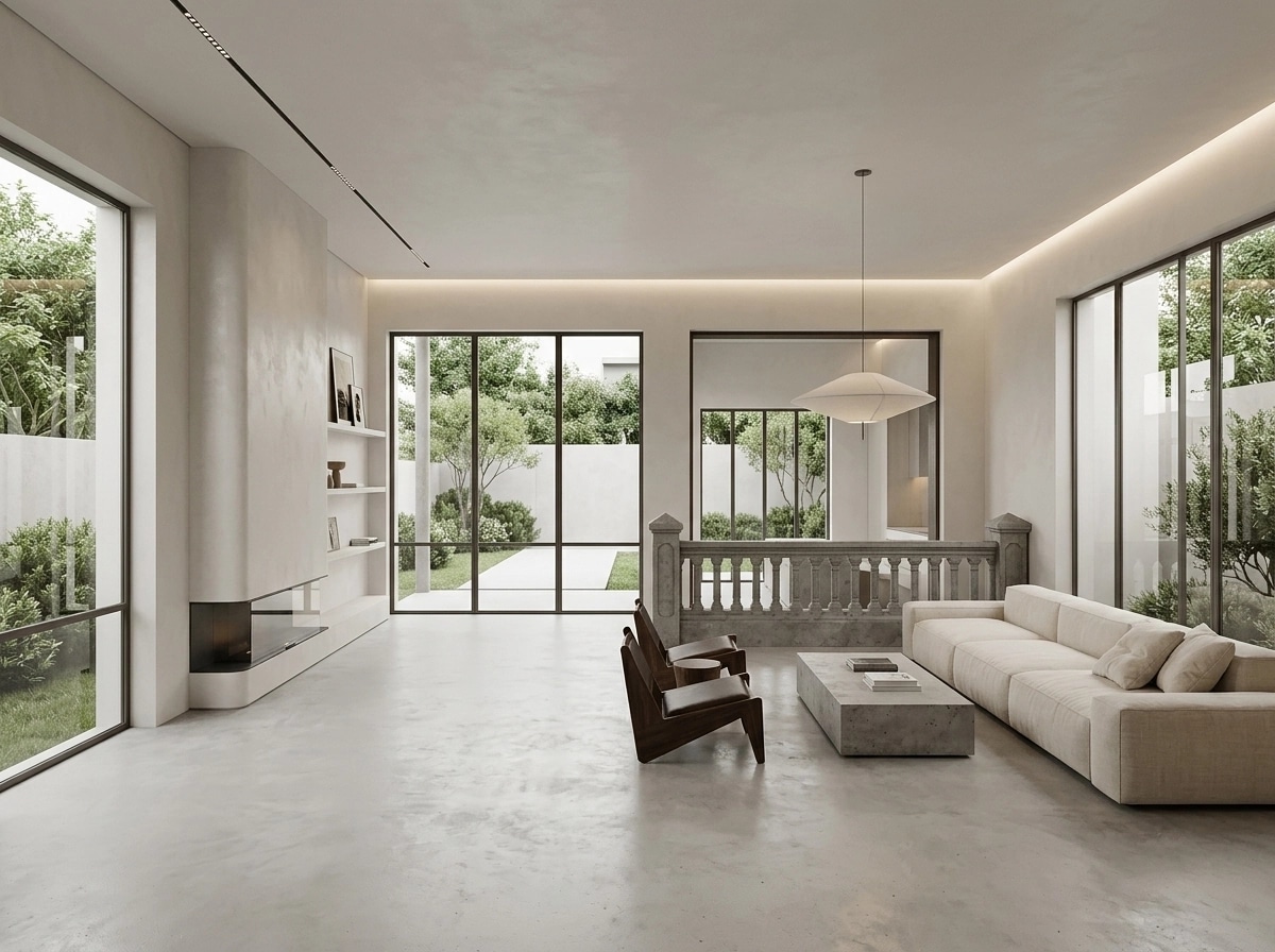 Minimalism Living Room design — interior photo by GenRoom AI