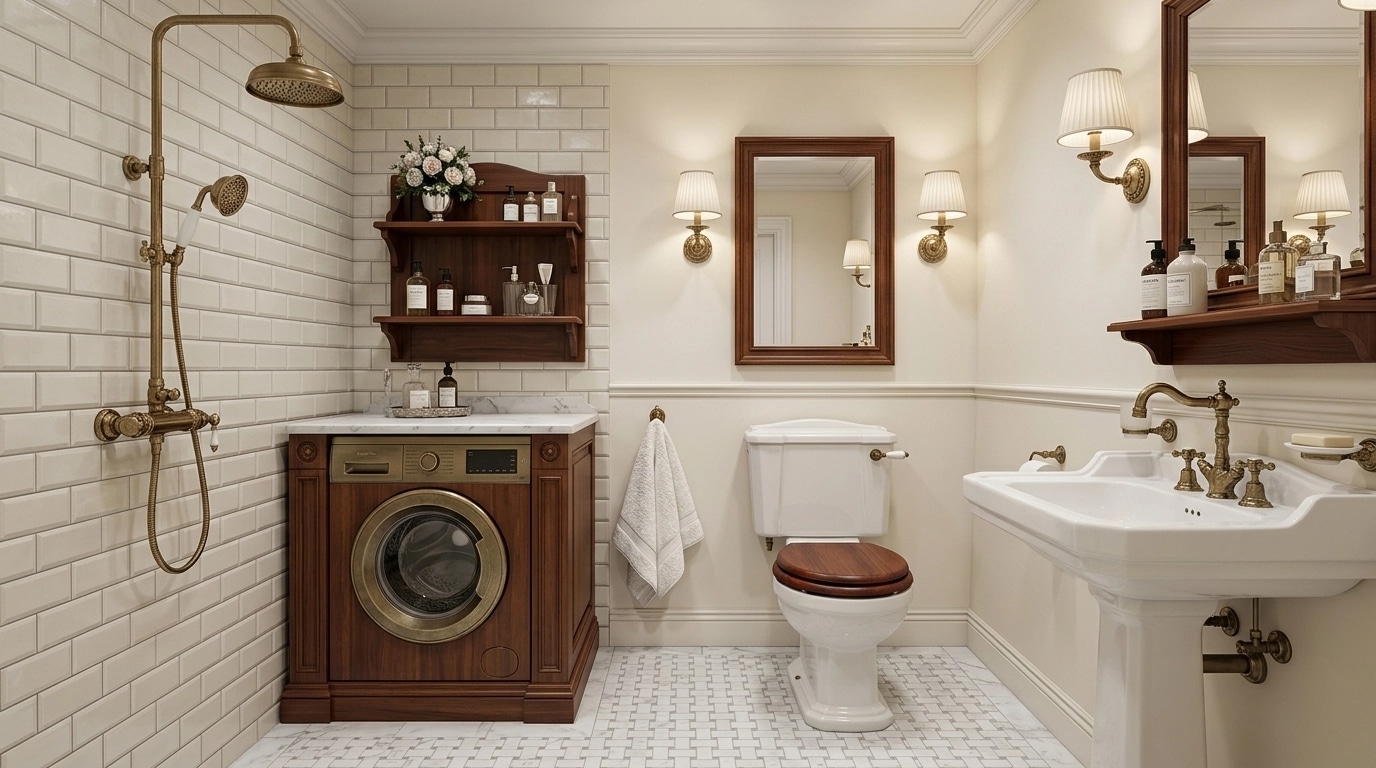 Bathroom interior in Classic style — photo by GenRoom AI