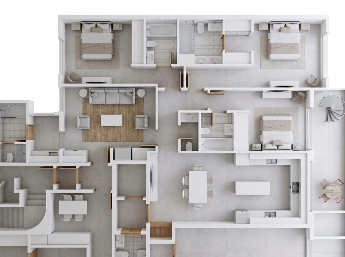 Interior design in Minimalism style — Living Room by GenRoom AI