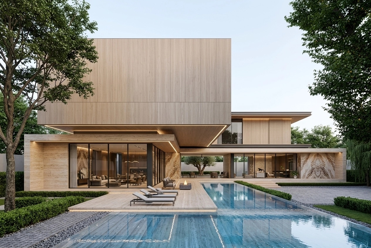 Contemporary Facade Facade design — facade photo by GenRoom AI