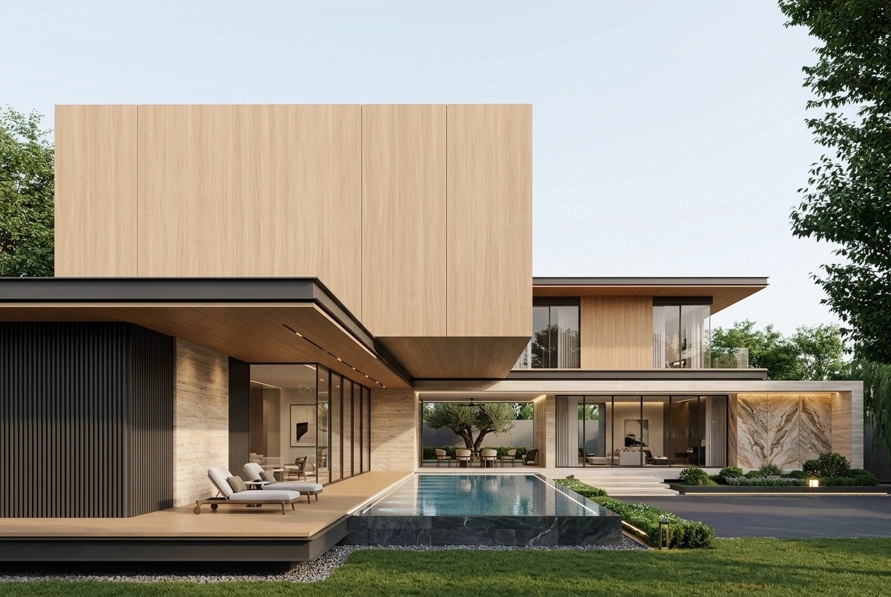 Minimalist Facade Facade design — facade photo by GenRoom AI
