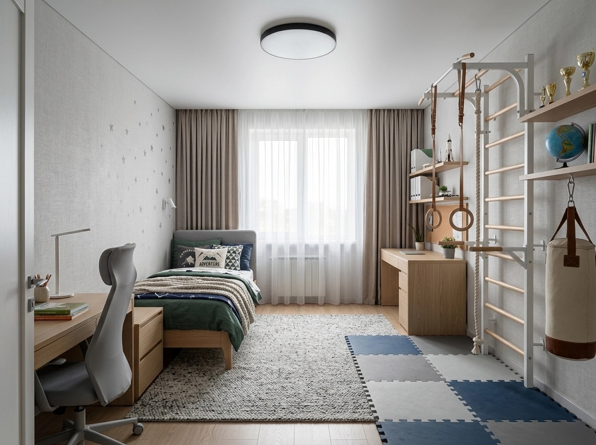 Interior design in Scandinavian style — Kids Room by GenRoom AI