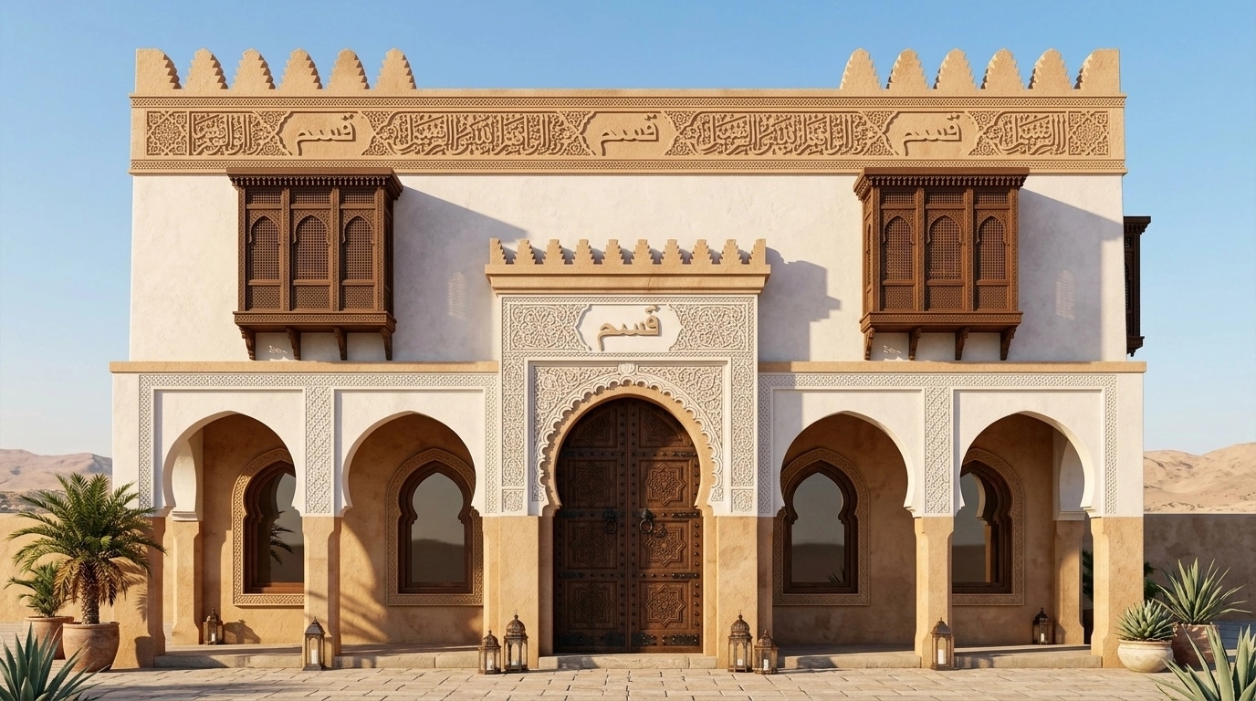 Arabian Facade Facade design — facade photo by GenRoom AI