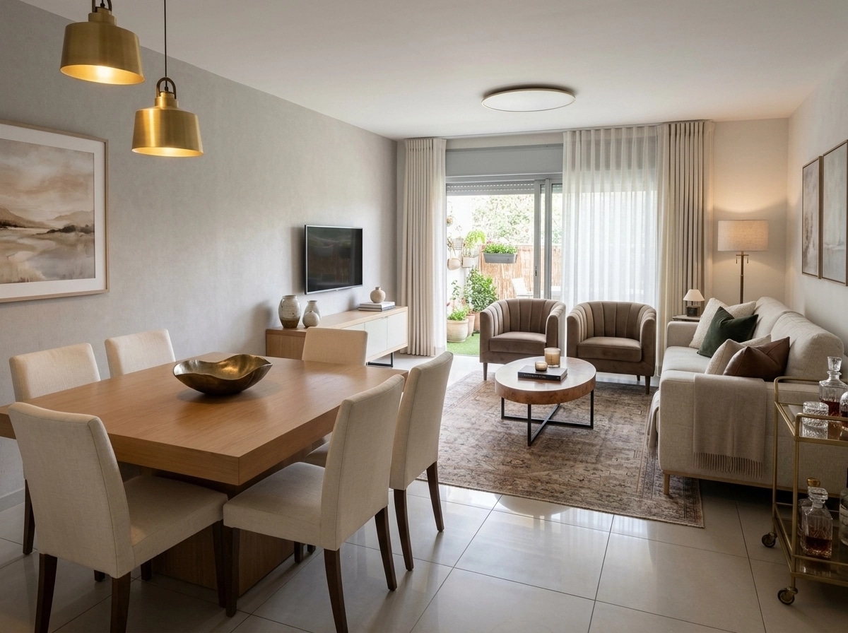 Interior design in Transitional style — Living Room by GenRoom AI