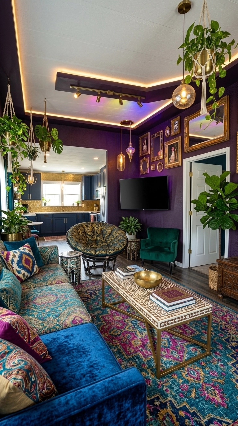 Maximalist Living Room design — interior photo by GenRoom AI