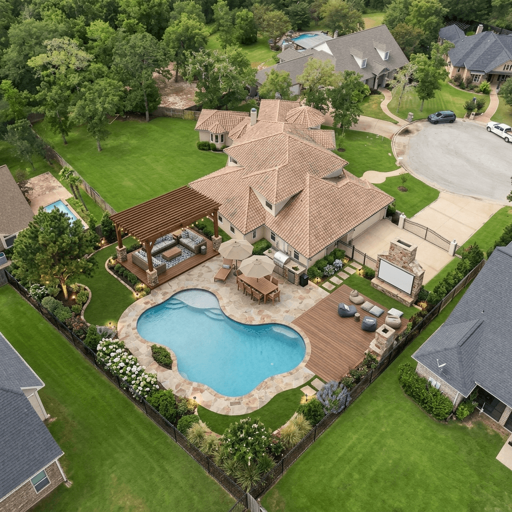 Yard design in no_style style — photo by GenRoom AI
