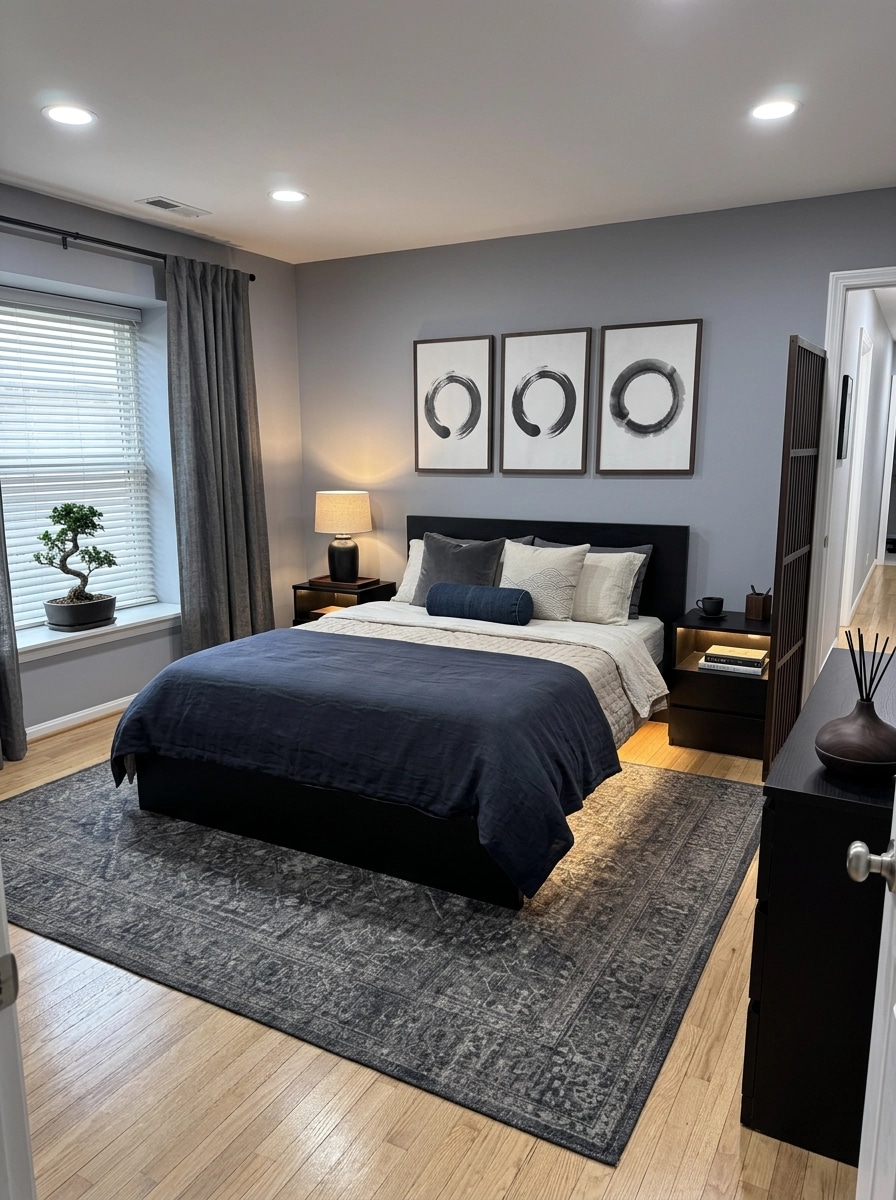 Japandi Bedroom design — interior photo by GenRoom AI