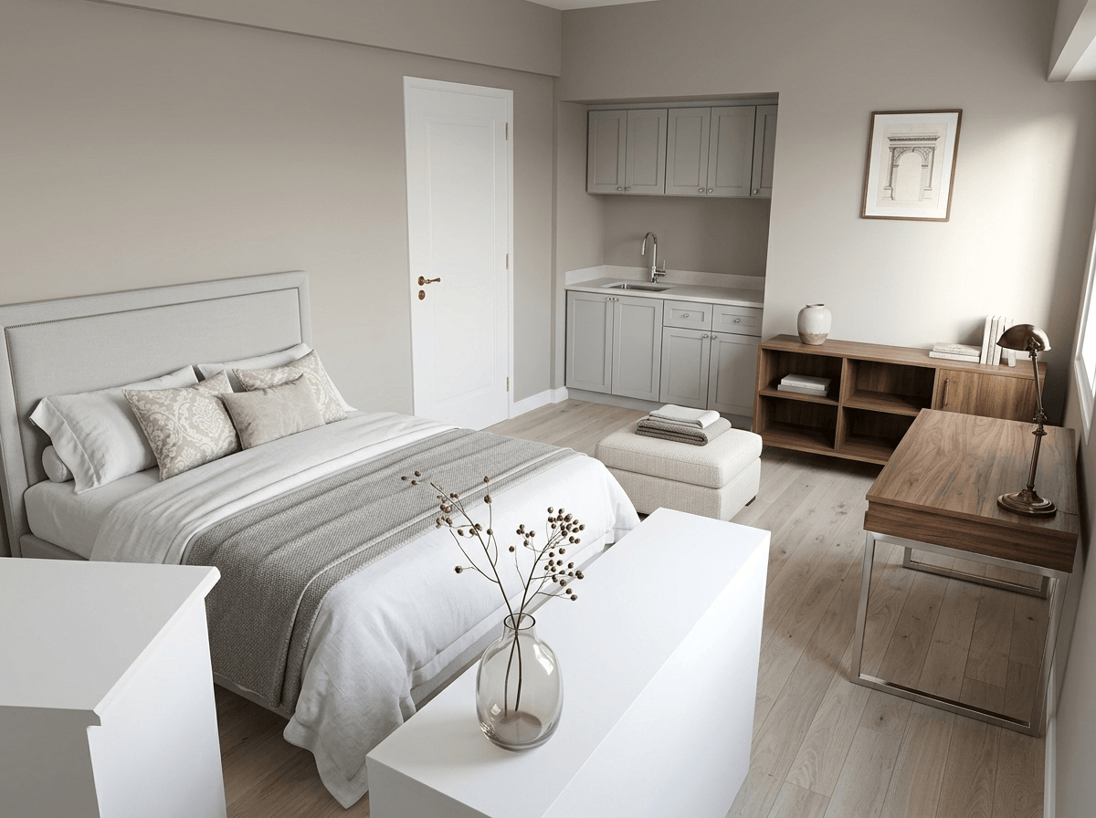 Interior design in Transitional style — studio by GenRoom AI