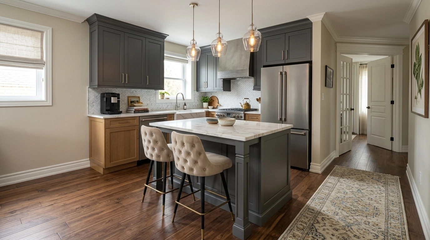Interior design in Transitional style — Kitchen by GenRoom AI