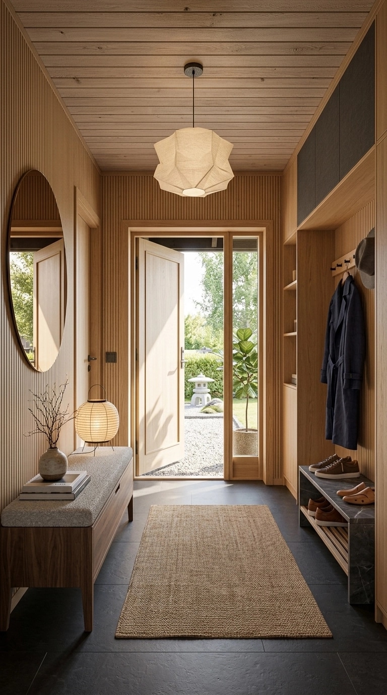 Interior design in Japandi style — Hallway by GenRoom AI