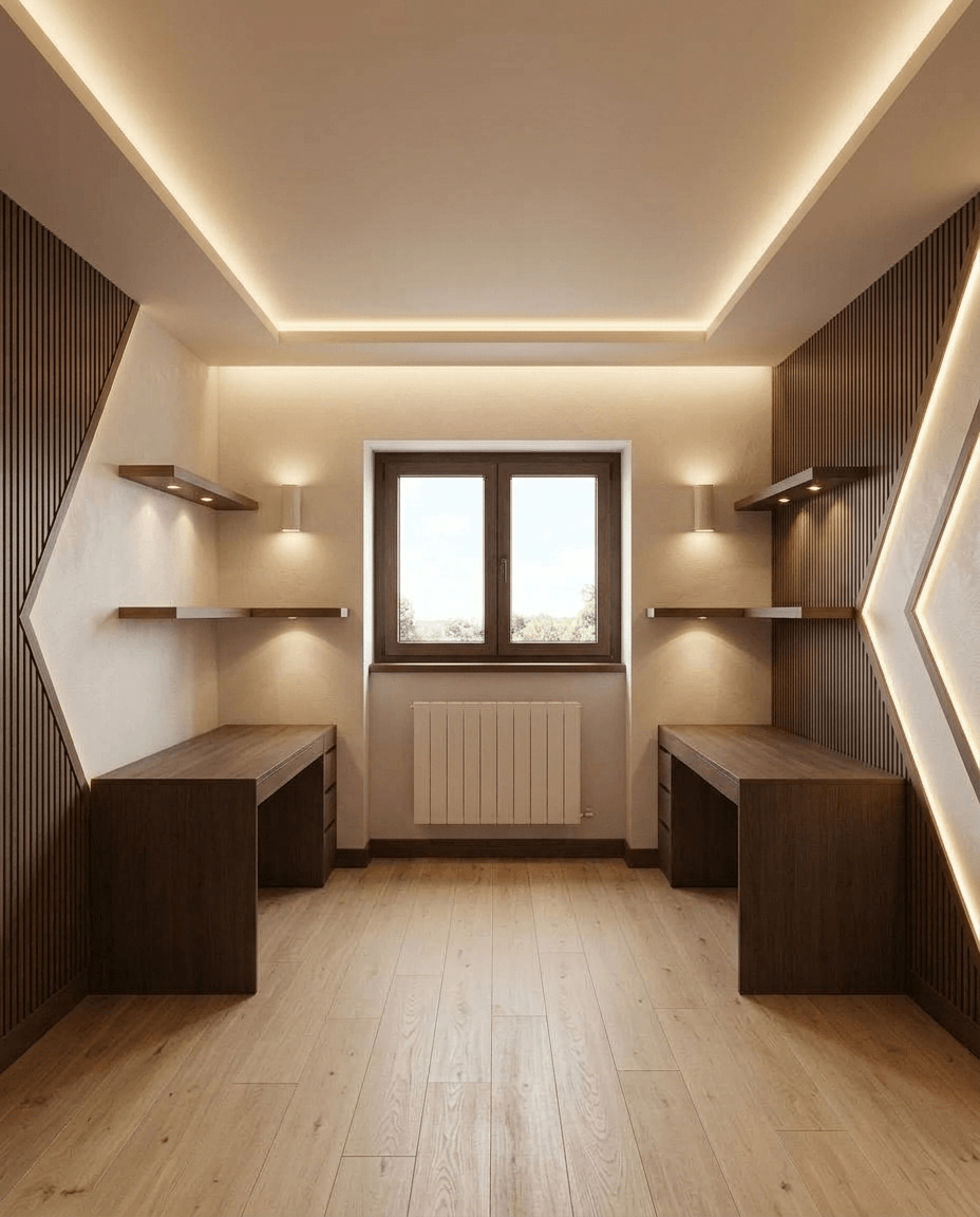 Interior design in Scandinavian style — home_office by GenRoom AI