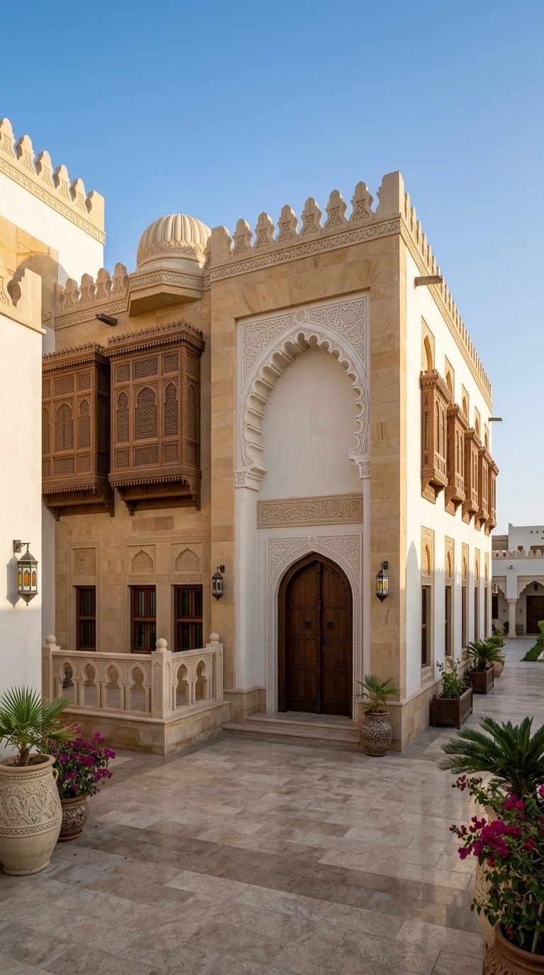 Arabian Facade Facade design — facade photo by GenRoom AI
