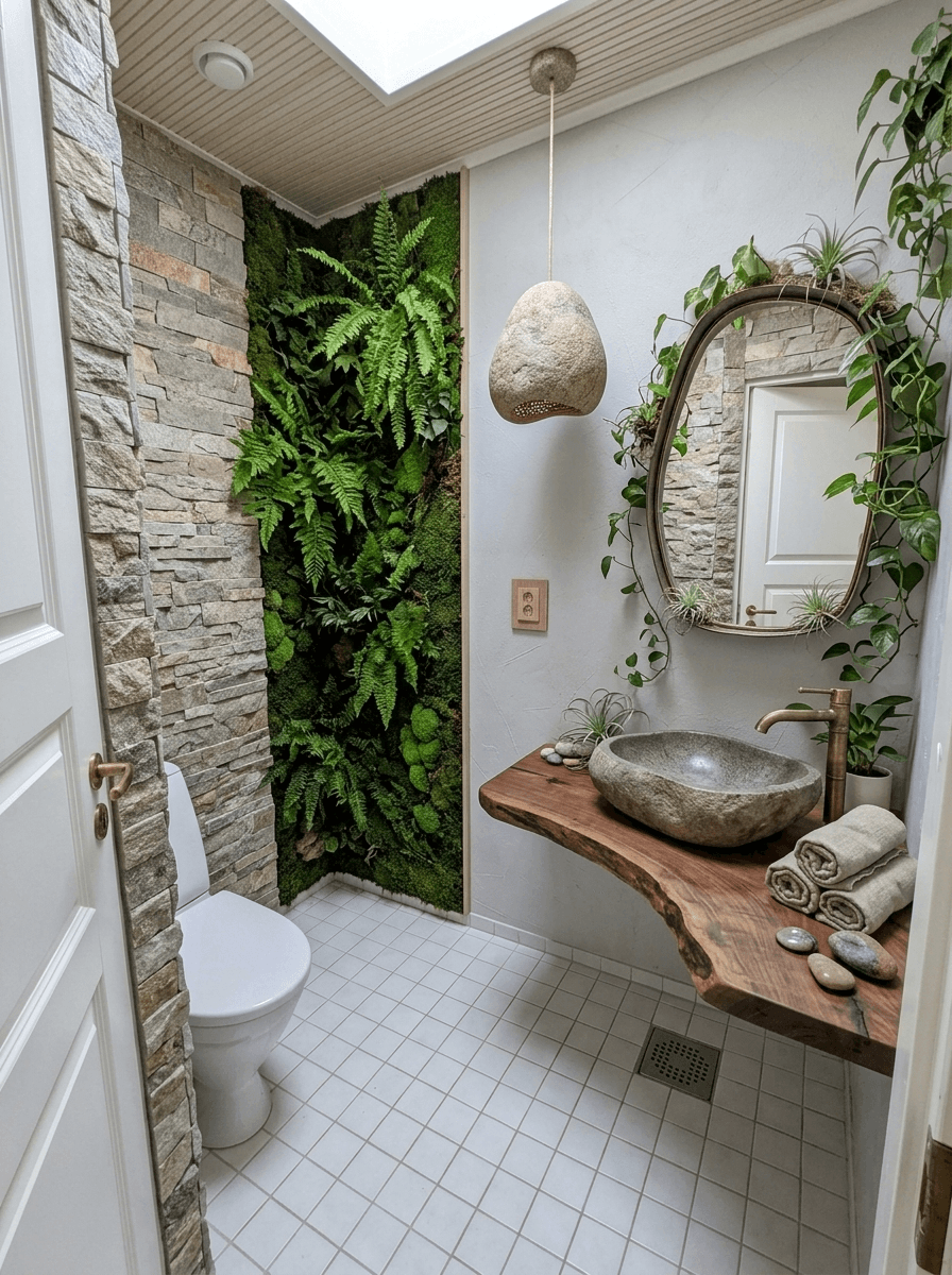 Interior design in Biophilic style — Bathroom by GenRoom AI