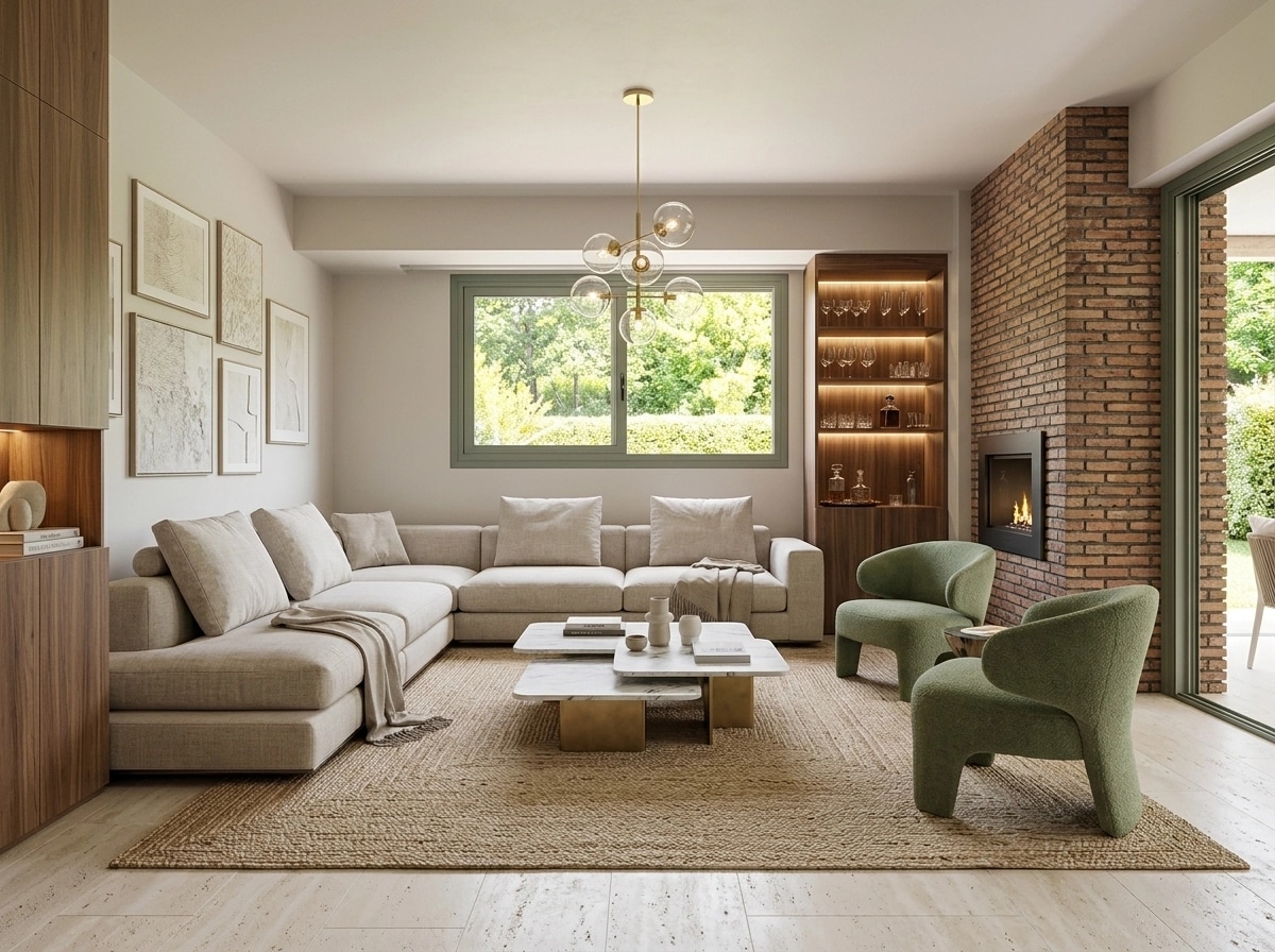 Interior design in Contemporary style — Living Room by GenRoom AI