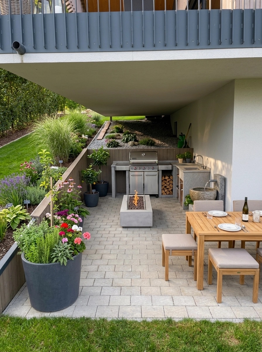 Landscape design in German Garden style — Yard by GenRoom AI