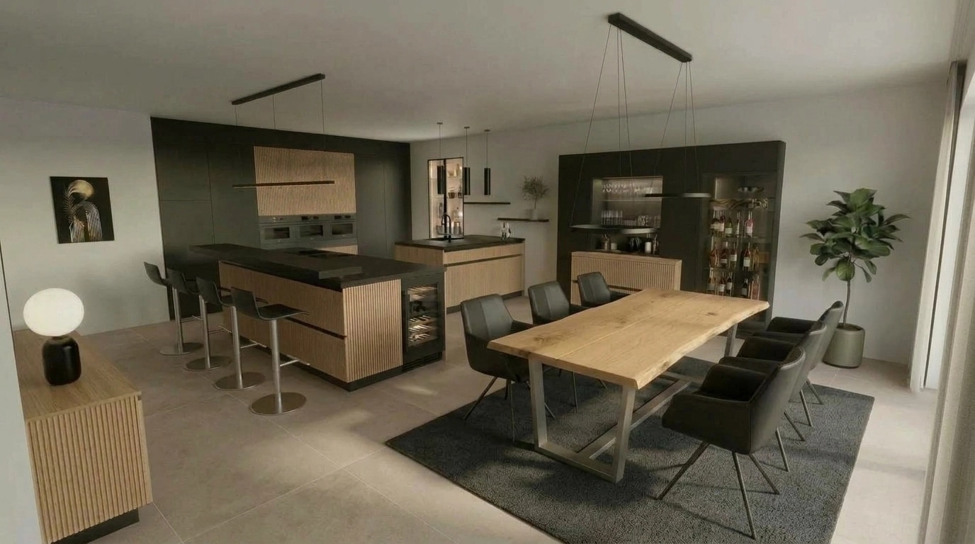 Kitchen interior in no_style style — photo by GenRoom AI