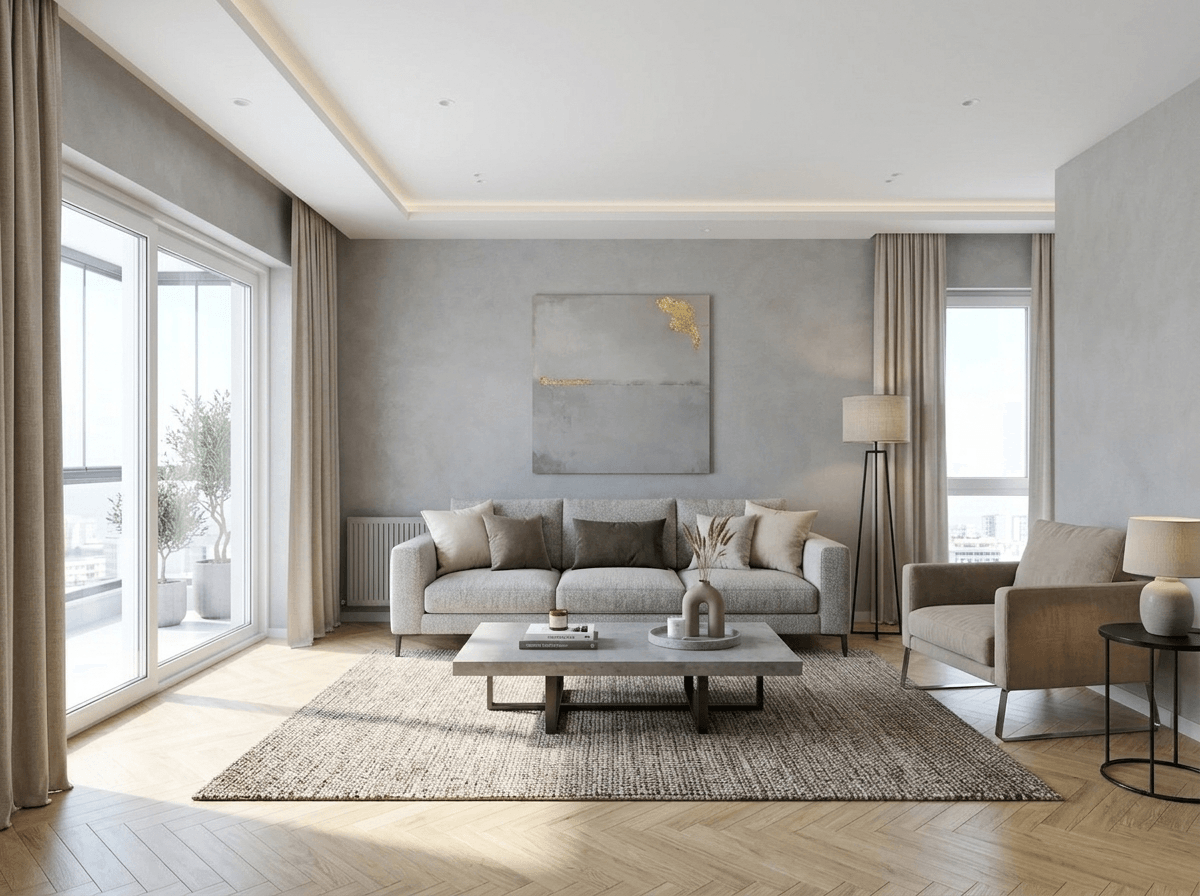 Interior design in Contemporary style — Living Room by GenRoom AI