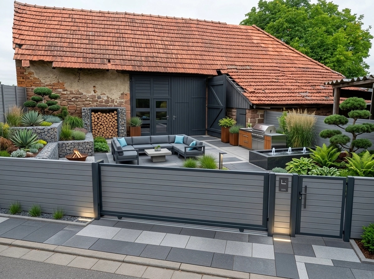 Landscape design in Contemporary Yard style — Yard by GenRoom AI