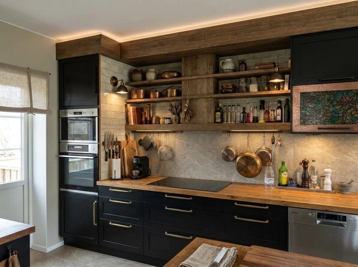 Interior design in Rustic style — Kitchen by GenRoom AI