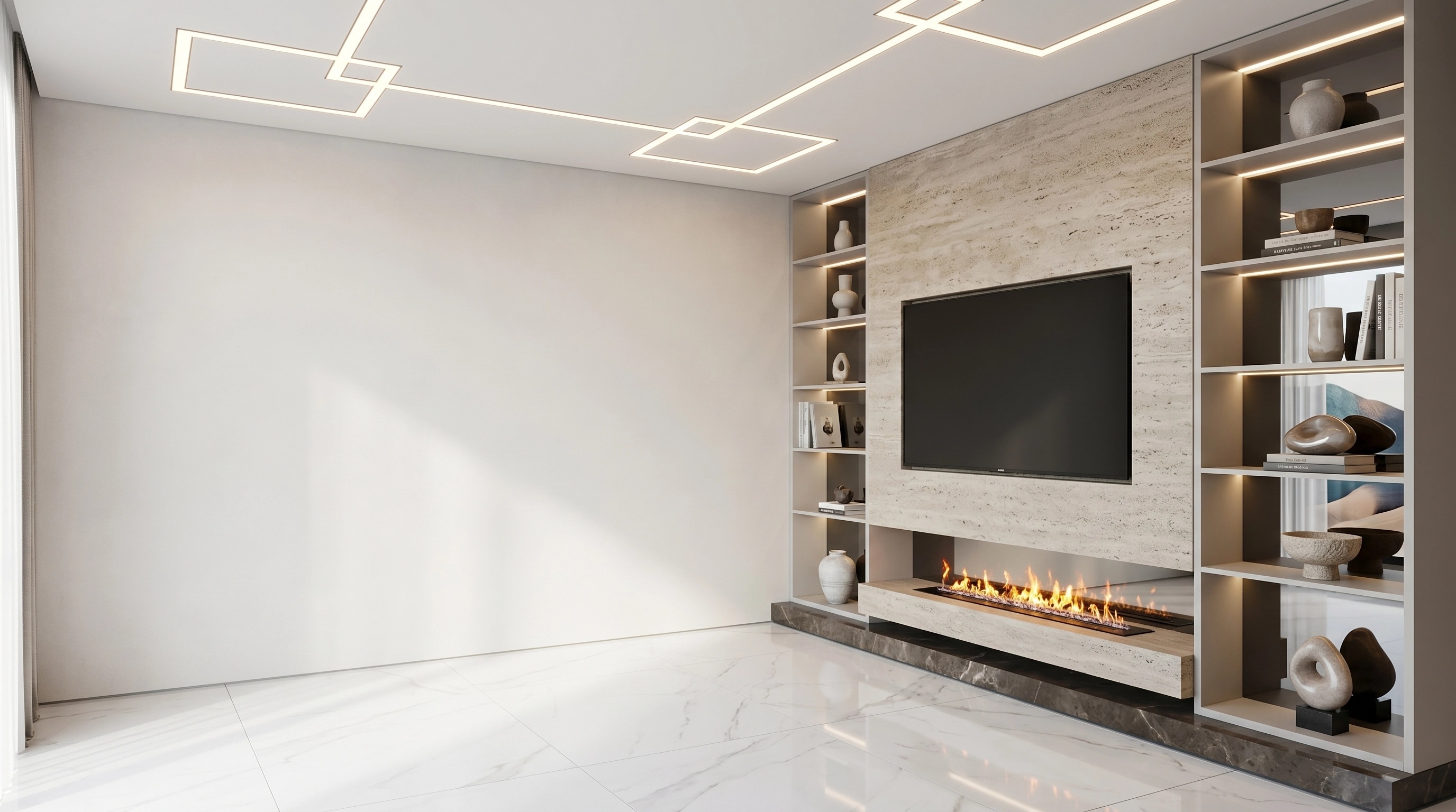 Minimalism Living Room design — interior photo by GenRoom AI