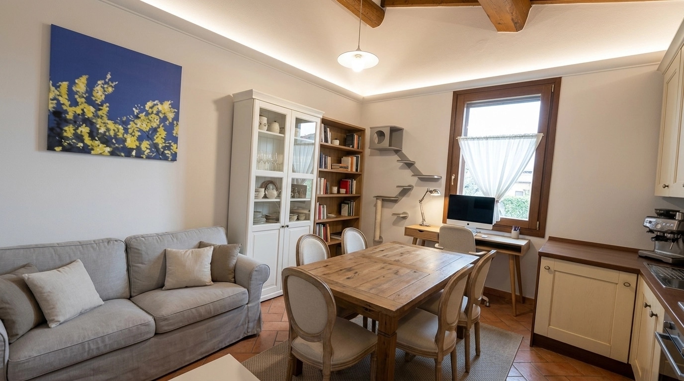 Modern Farmhouse Living Room design — interior photo by GenRoom AI