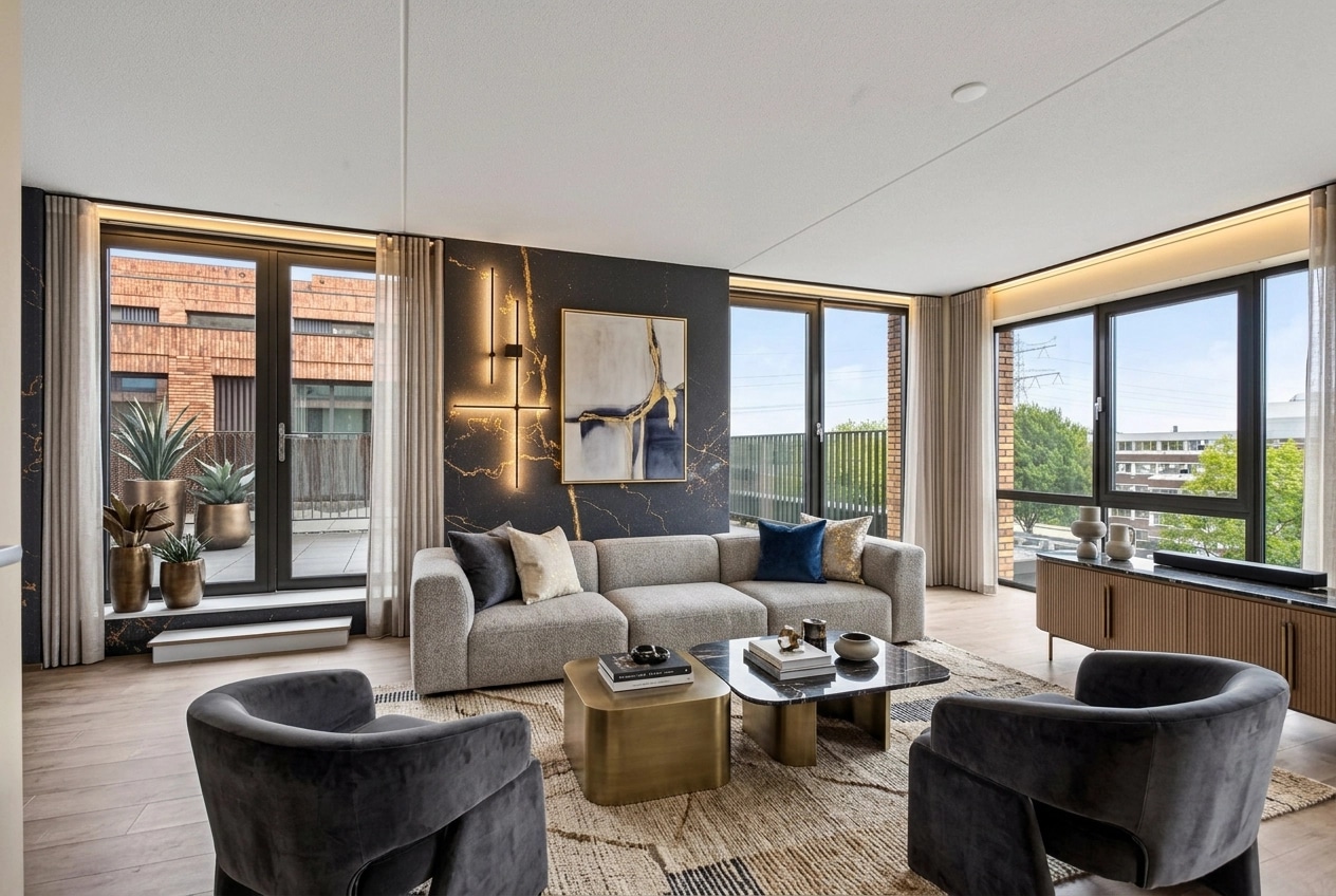 Interior design in Contemporary style — Living Room by GenRoom AI