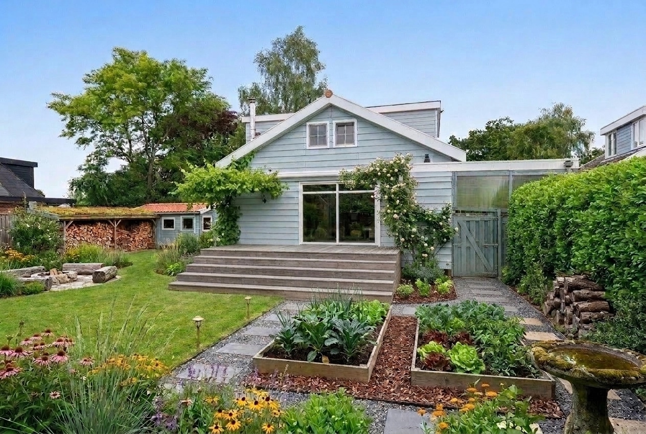 Landscape design in Eco Natural Garden style — Yard by GenRoom AI