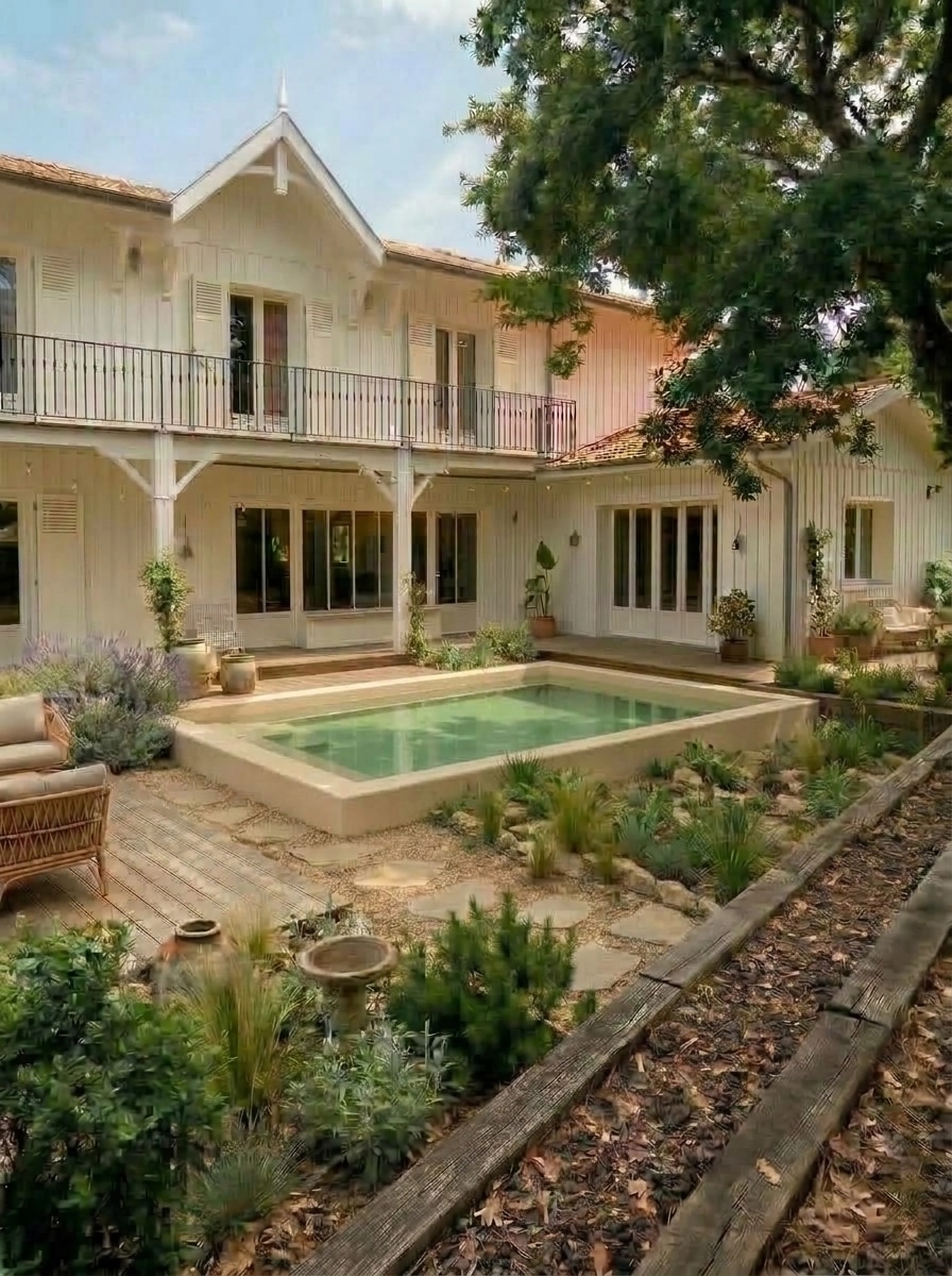 Landscape design in Eco Natural Garden style — Yard by GenRoom AI