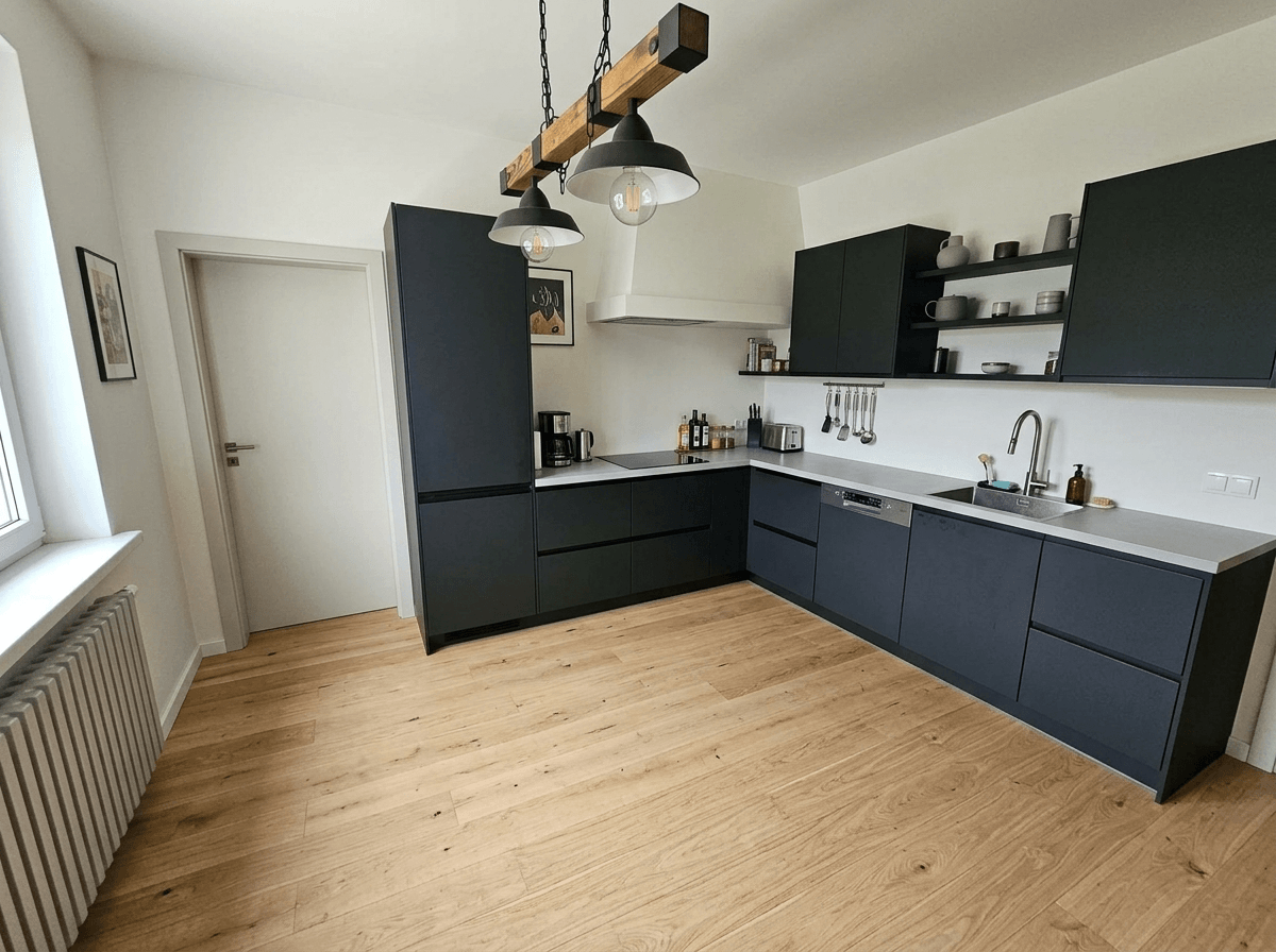 Kitchen interior in Contemporary style — photo by GenRoom AI