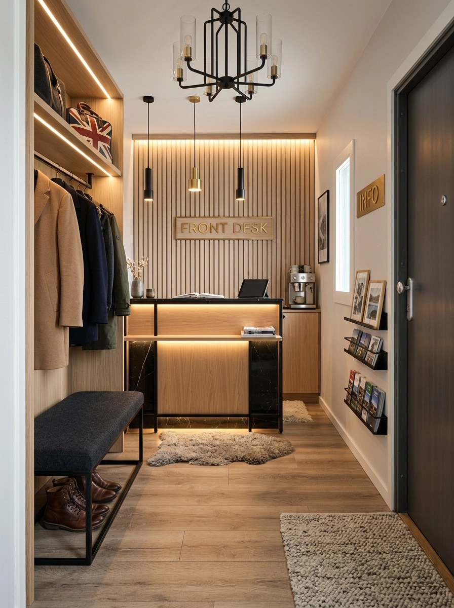 Interior design in Scandinavian style — lobby by GenRoom AI