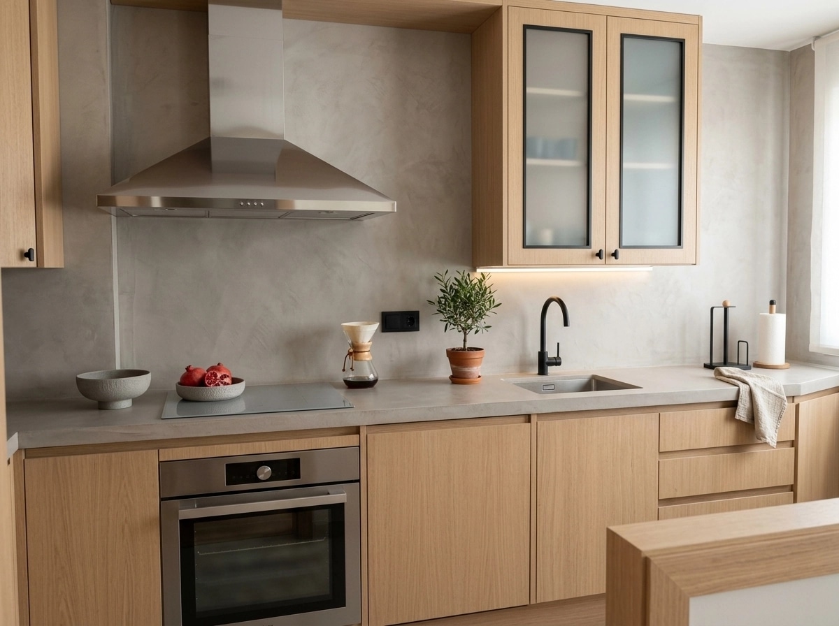 Kitchen interior in Scandinavian style — photo by GenRoom AI