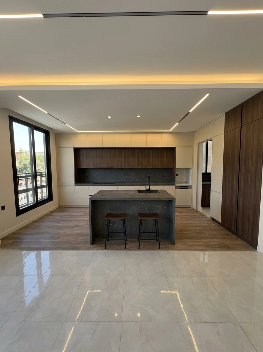 Minimalism Kitchen design — interior photo by GenRoom AI