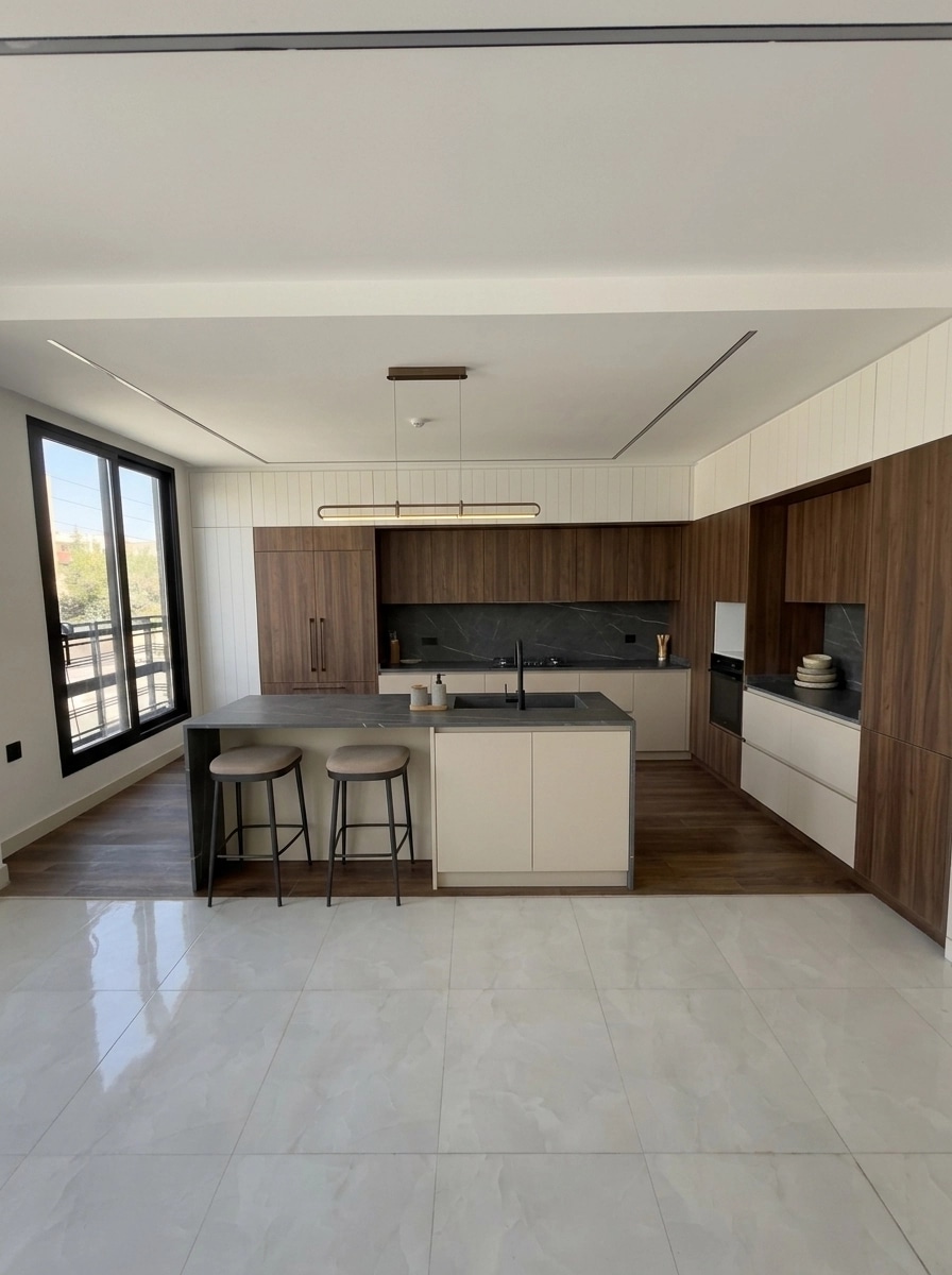 Modern Farmhouse Cozinha design — interior photo by GenRoom AI