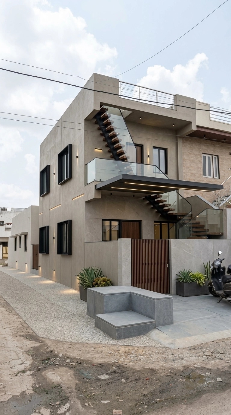 Minimalist Facade Facade design — facade photo by GenRoom AI
