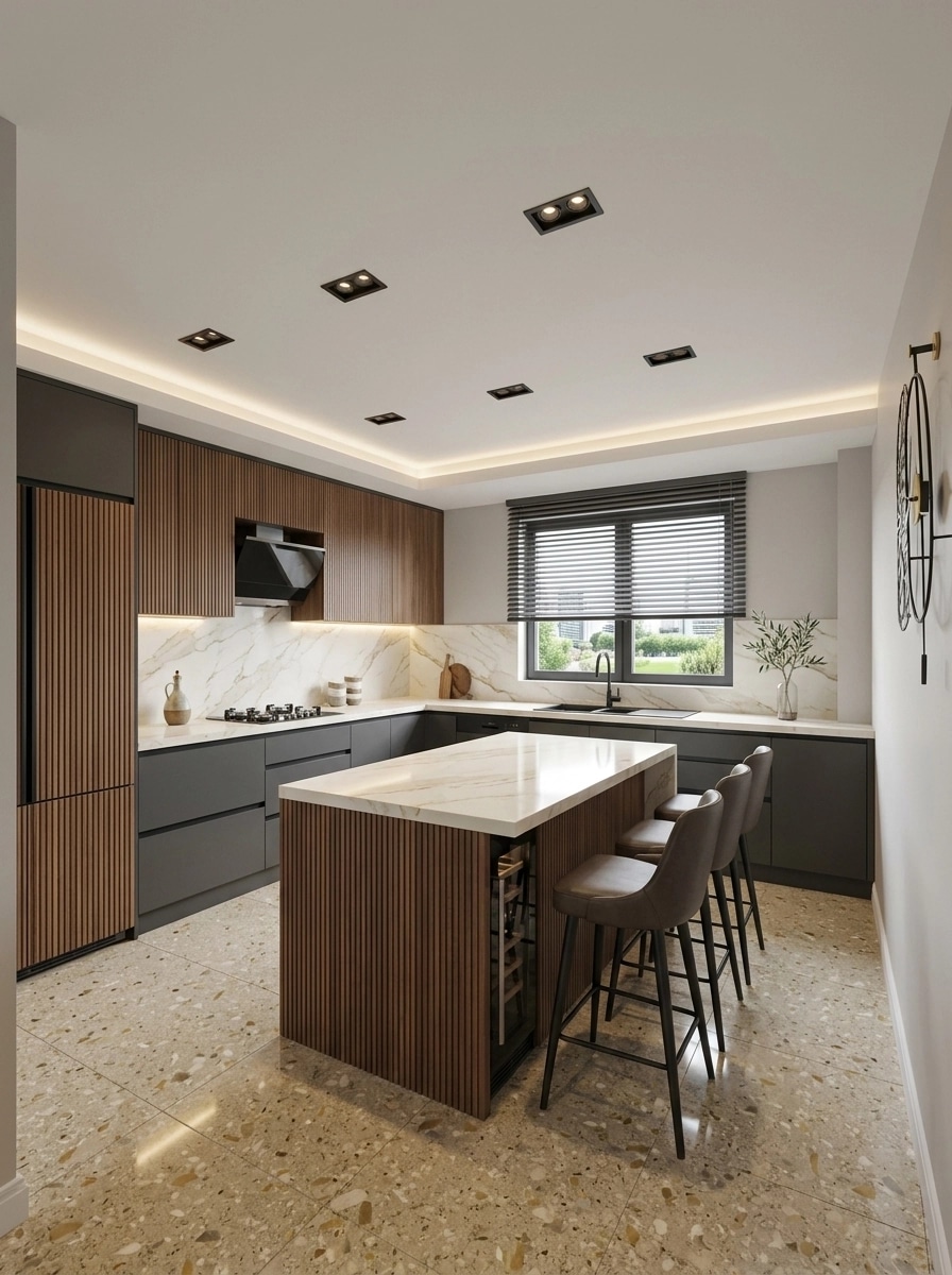 Kitchen interior in no_style style — photo by GenRoom AI