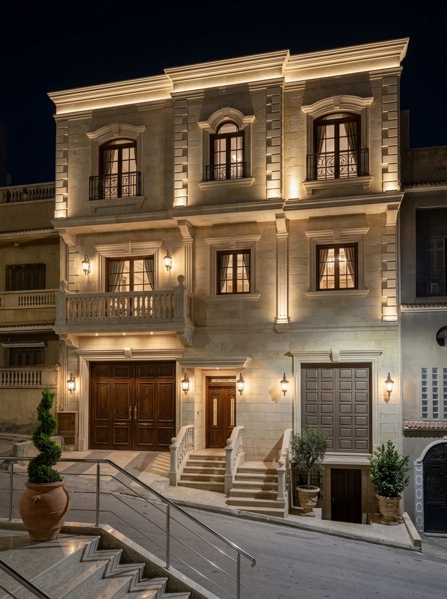 Classic Facade Facade design — facade photo by GenRoom AI