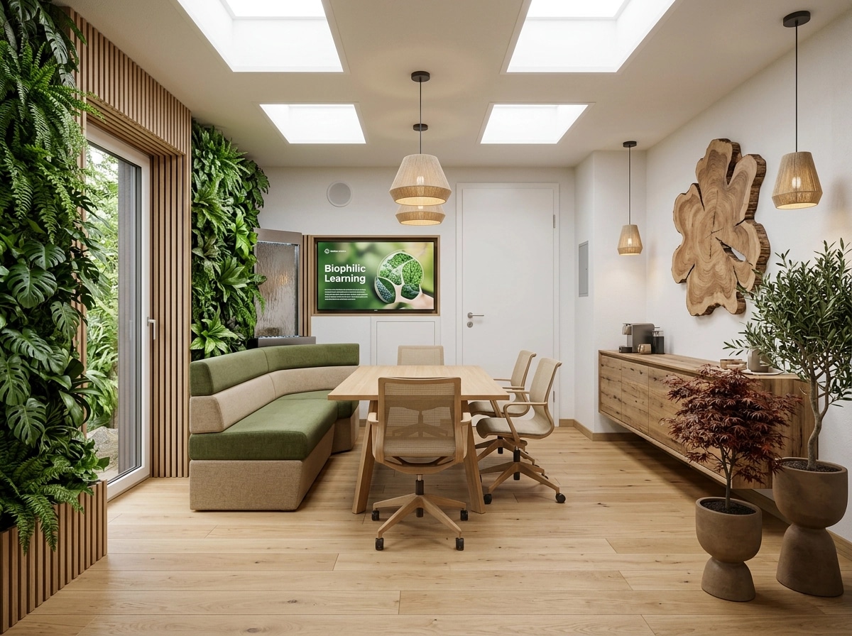 Biophilic Office design — interior photo by GenRoom AI