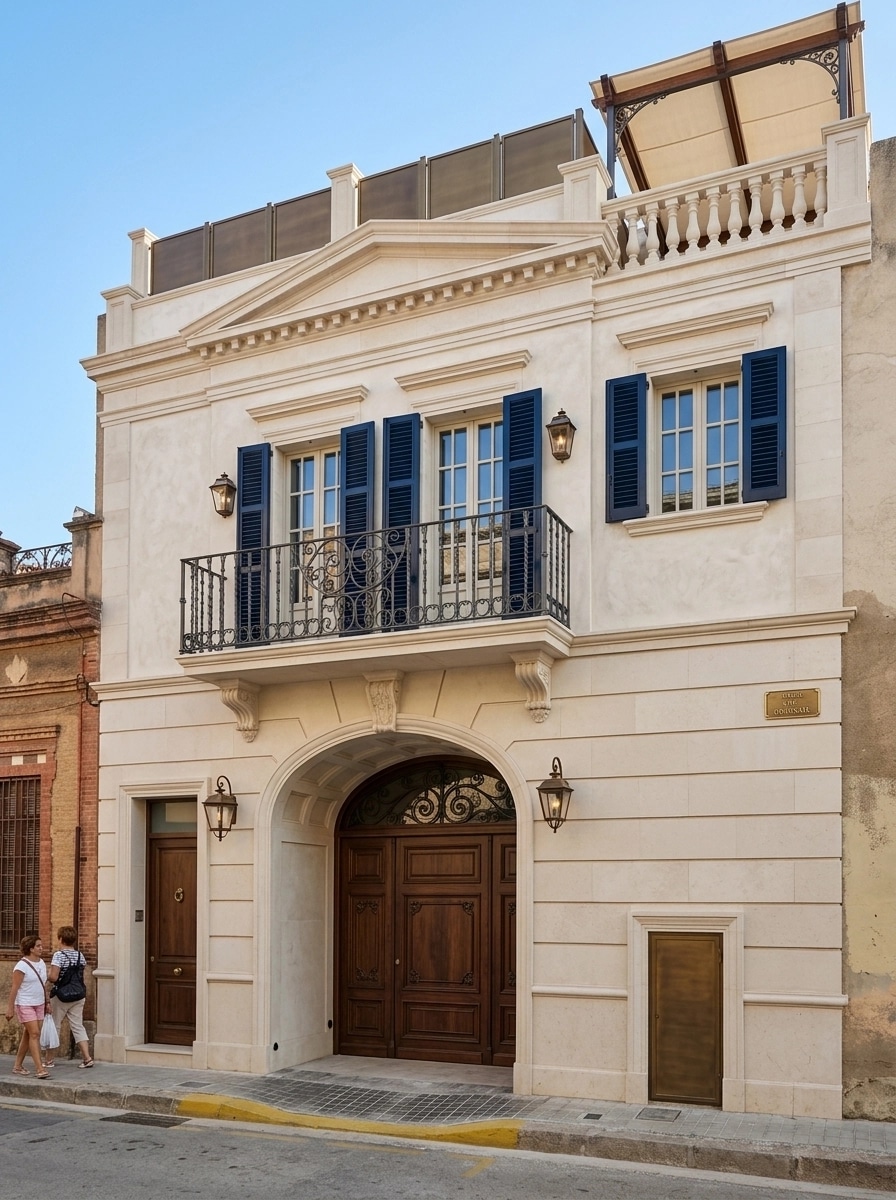 Classic Facade Facade design — facade photo by GenRoom AI