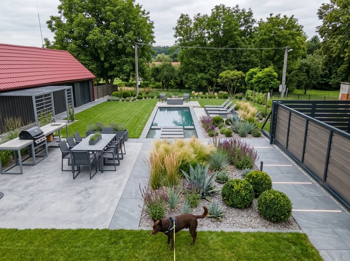 Contemporary Yard Yard design — yard photo by GenRoom AI