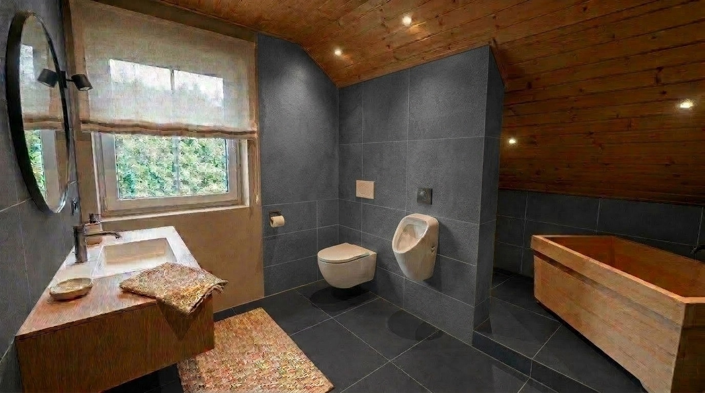 Japandi Bathroom design — interior photo by GenRoom AI