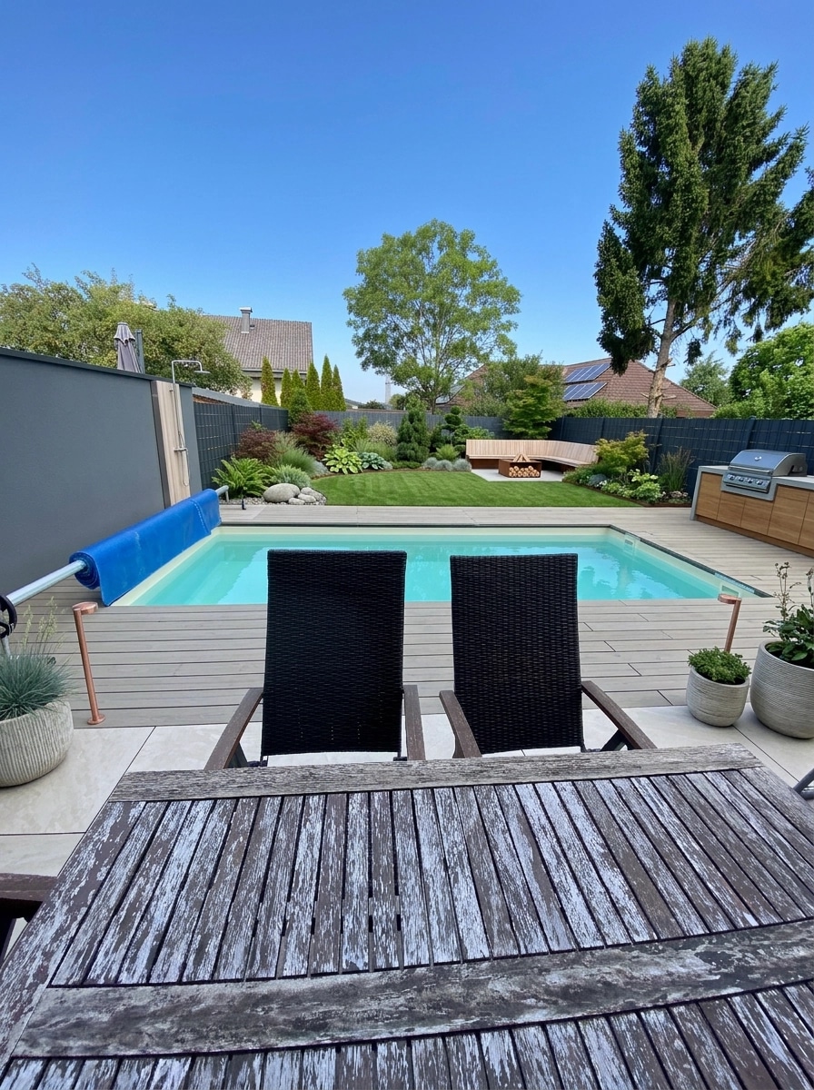 Landscape design in Scandinavian Garden style — Yard by GenRoom AI
