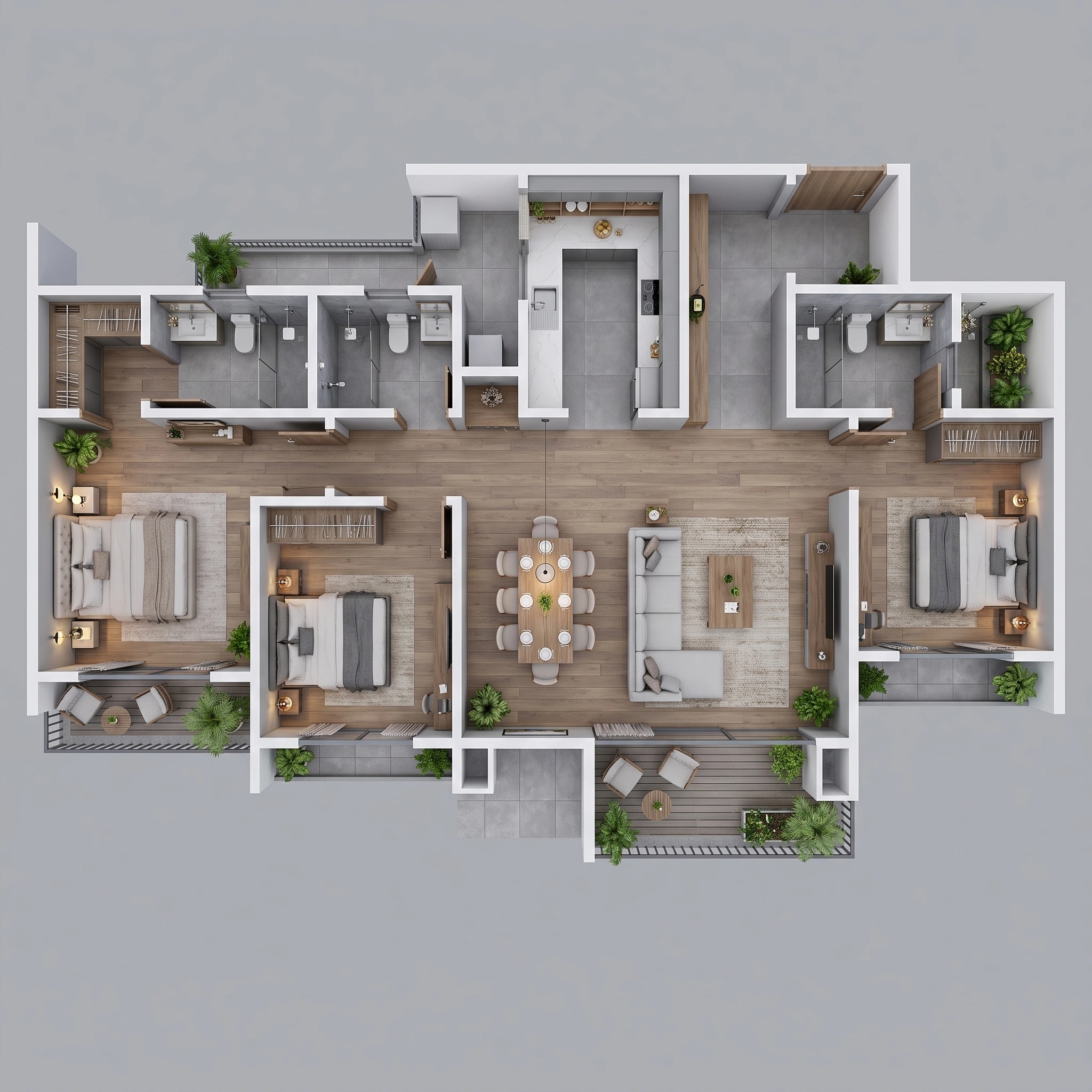 Interior design in Contemporary style — Living Room by GenRoom AI