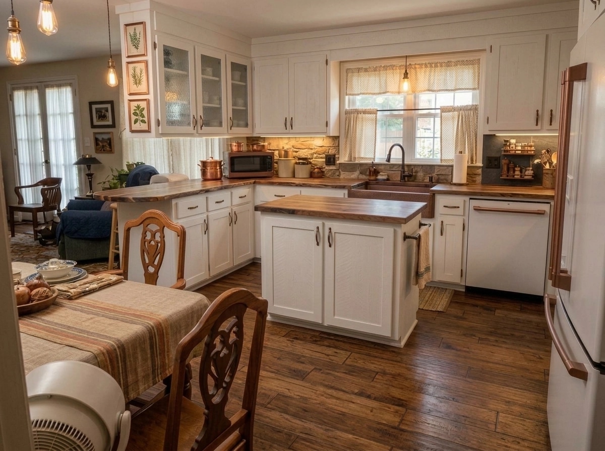 Rustic Kitchen design — interior photo by GenRoom AI