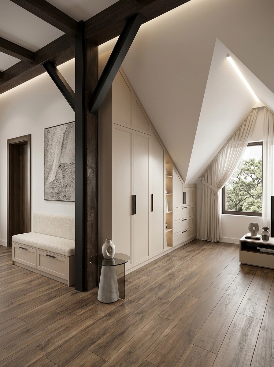 Interior design in Contemporary style — attic by GenRoom AI