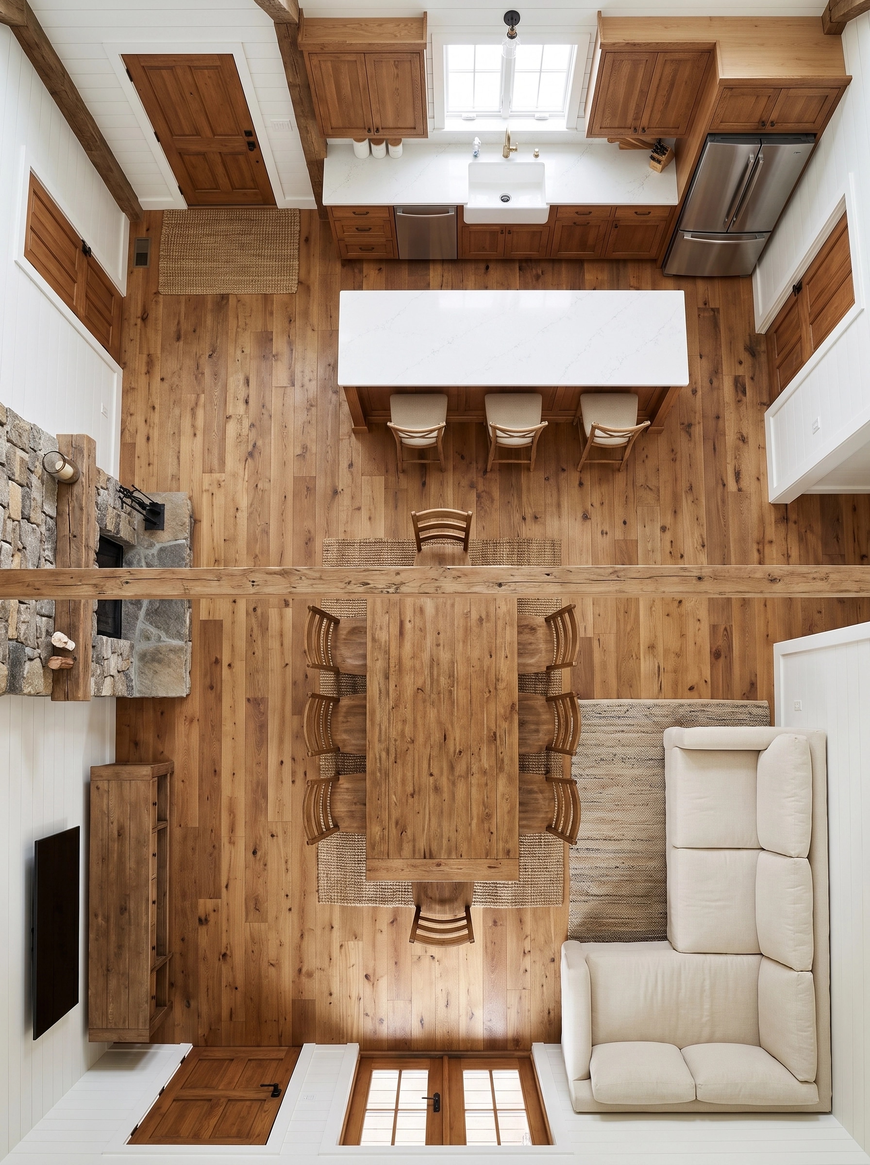 Modern Farmhouse Living Room design — interior photo by GenRoom AI