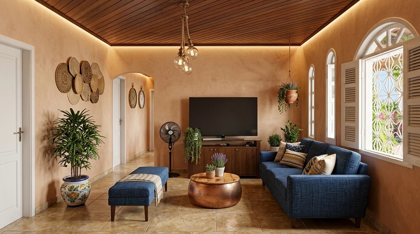 Interior design in Mediterranean style — Living Room by GenRoom AI