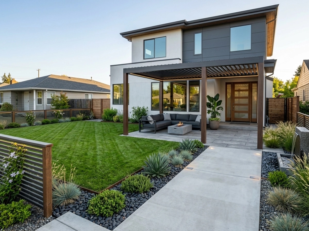 Landscape design in Contemporary Yard style — Yard by GenRoom AI