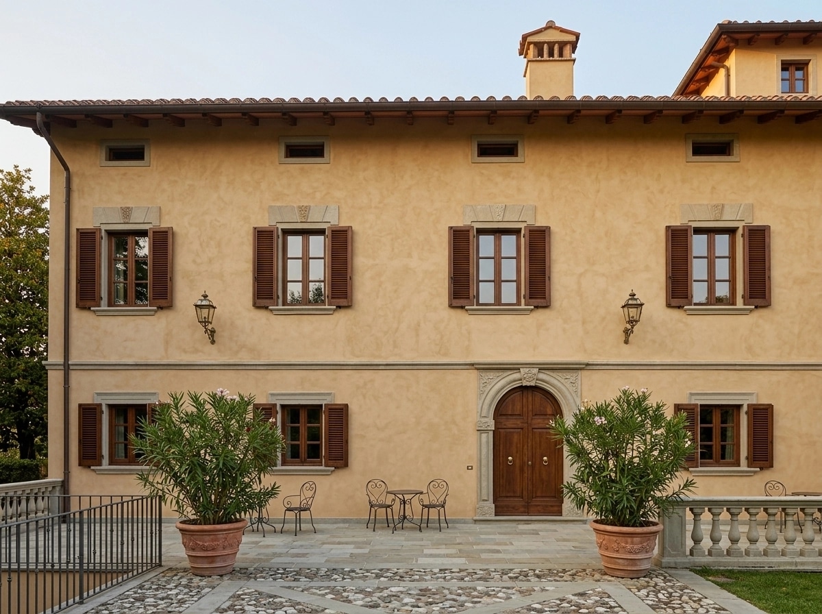 Facade design in Italian Villa Facade style — Facade by GenRoom AI
