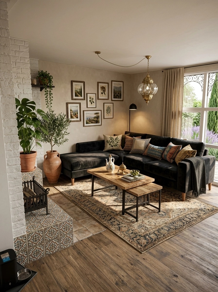 Interior design in Mediterranean style — Living Room by GenRoom AI