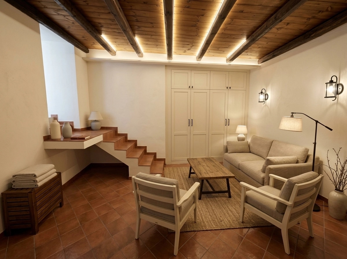 Interior design in Modern Farmhouse style — Living Room by GenRoom AI